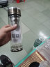 怡斯佳双层玻璃水杯男便携保温杯子高档商务泡茶玻璃杯茶水分离茶杯车载杯礼品创意杯公司团购定制刻字 360ml 定制刻字款 实拍图