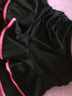 艾舞戈 儿童拉丁舞蹈服装半身裙子幼儿国标舞服女童练功服拉丁舞裙 黑+玫红-带内裤 L （身高120-140cm） 实拍图