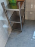 三只猩猩不锈钢厨房置物架落地置物架厨房收纳微波炉架子储物架货架家用柜 升级款三层高100CM 长70宽40【加厚板材】 实拍图