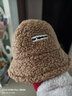 炫世柠檬 网红帽子女冬季韩版学生时装渔夫帽秋冬毛绒羊羔绒可爱百搭盆帽 绒渔夫帽卡其色 码【55-58cm】 实拍图
