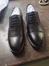 老爷车三接头皮鞋男真皮秋冬加绒商务正装内增高男鞋西装通勤教官男皮鞋 9968黑色系带（内增高款） 41 实拍图