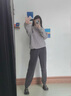 红蜻蜓束脚运动裤女新款秋冬季女裤小个子加绒卫裤加厚棉裤休闲裤子 高级灰长裤- 加绒 钻石绒 L 【建议111-122斤】 实拍图