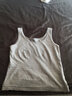 恒源祥背心青年女士舒适棉夏季吊带打底针织内搭无袖夏外穿休闲运动薄款 麻灰+冷淡黑 2XL 175建议体重120-130斤 实拍图