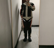 魔鬼竞赛（GHOST RACING）摩托车骑行服套装四季通用男防风透气防摔机车服夹克摩托车赛车服 浅灰套装（升级防水款） XL 实拍图
