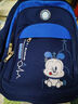 巴布豆卡通图案书包男1-3-6年级儿童小学书包女童双肩背包护脊轻便减负 H21409宝蓝色小号 实拍图