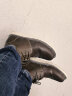 马登（Maden）马丁靴男鞋靴子中帮英伦风大头鞋工装复古沙漠短靴 蜜蜡色 42 晒单实拍图