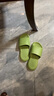 merdor 高档EVA踩屎感凉拖鞋男士家居家用浴室洗澡防滑女夏情侣室内厚底 绿色 35-36 实拍图