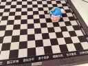 飞遁LESAILES五子棋盘 电竞游戏鼠标垫 锁边加厚办公电脑键盘书桌垫棕色400*400*3mm 实拍图