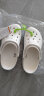卡骆驰（crocs）洞洞鞋男女鞋 夏季新款户外休闲沙滩涉水鞋耐磨透气防滑拖鞋凉鞋 贝雅卡骆班/白色-深蓝色 M5W7/23cm/37-38 实拍图