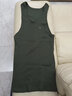 柒牌背心男款纯棉夏跨栏运动内穿吊带内衣男式全棉打底汗衫125JF70060 军绿 XL 实拍图