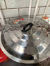 不锈钢特厚加厚炒锅小锅煎锅大锅大桶水缸特大号大盖子 特厚不锈钢锅盖50CM 无规格 实拍图
