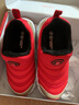 巴布豆（BOBDOG）毛毛虫童鞋秋冬季男童软底休闲鞋儿童运动鞋女 红/浅金（二棉） 29 适合脚长17.8cm 实拍图