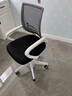 墨例（Mouurriy）电脑椅办公椅子升降转椅职员椅家用学生座椅游戏椅网布椅靠背椅 白框黑网标准加厚尼龙脚 实拍图