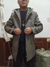 稻草人风衣男秋冬季新款中长款连帽大衣休闲潮流男装上衣外套男 卡其色 170/M 实拍图