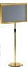 易利丰(elifo)不锈钢可伸缩立牌展示牌水牌展示架立式广告牌指示牌引导牌支架子菜单展板 直角 a3金色 1套装 实拍图