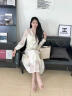 香影新中式轻国风套装女2026春季新款连衣裙两件套裙子穿搭一整套 米色 S 实拍图