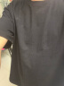 真维斯短袖T恤男夏季潮流男装新款宽松半袖上衣纯棉卡通印花体恤 纯棉（黑色） XXL 晒单实拍图