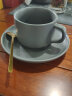 Edo咖啡杯拿铁杯子陶瓷咖啡杯碟套装下午茶茶具办公室马克杯240ML 实拍图