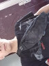 HK斜挎包男士单肩包胸包腰包运动手机包潮流小号胸前包休闲学生 升级款迷彩黑 实拍图