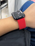 BHO【热销5万+】适用苹果手表表带apple iwatch s10/s11表带s9/se3/2单圈编织表带s8/7尼龙女士男生款 红色 44/45/46表盘S码【腕围161-173mm】 实拍图