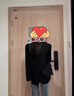 妙奕嘉休闲西装外套女装秋冬高级感2025新款正装职业通勤冬毛呢西服外套 两粒扣西装外套【黑色】 M 【建议80-100斤】 实拍图