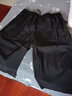盖世男儿休闲短裤男夏季新款薄款透气七分裤 K17男黑色 5XL(约180-200斤) 实拍图