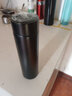 康之伴（KANGZHIBAN）智能测温保温杯触摸显示温度水杯创意商务杯多功能感应便携茶杯子 黑色500ml 实拍图