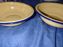 辉成绘通加厚搪瓷盆卷边盆怀旧老式饭盆汤盆绿饭碗搪瓷汤盆搪瓷卷边碗 16cm黄色卷边碗 实拍图