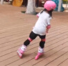 麦斯卡x凯蒂猫联名轮滑鞋儿童溜冰鞋男女童初学可调直排旱冰速滑鞋套装 晒单实拍图