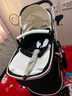 纽贝耳newber纽贝耳婴儿推车可坐躺高景观折叠双向宝宝手推车避震轻便 黑白【优质PU皮】 实拍图