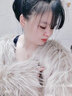 AJLAJK皮草外套女狐狸毛年轻款加厚2022新款仿貉子毛编织皮草外套女短款 奶茶色 M 实拍图