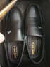 老爷车男鞋秋季牛皮商务休闲男士皮鞋透气正装皮鞋男软底防滑中年爸爸鞋 FG90616【黑色款】 38 (240mm) 标准码 实拍图