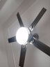 TCL 风扇灯大尺寸风力家用一体不锈钢客厅餐厅电扇灯吊扇灯2024新款 白色52寸-变频+变光-遥控 实拍图