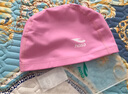 浩沙（hosa）防水布艺泳帽舒适成人游泳帽涂层防水男女通用不勒头泳帽 粉红色 实拍图