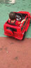 福儿宝官方【奔驰授权】儿童电动车玩具车可坐人四轮带遥控男女小孩宝宝 四驱红+减震器+后备箱+皮座+软胎 实拍图