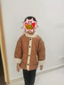 嘟嘟家儿童棉服冬装宝宝加厚棉衣男童上衣连帽女童棉袄冬季小童童装外套 咖色 130 实拍图