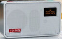 德生（Tecsun） ICR-100收音机插卡 老年人FM调频广播半导体 迷你充电TF卡播放锂电池 银色 实拍图