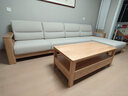 源氏木语实木沙发新中式布艺沙发简约大户型客厅原木家具 实拍图