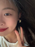 柚芳复古气质猫眼石仿珍珠耳钉女2025年新款高级感轻奢百搭秋冬耳饰 皱球弧形耳钉【一对装】 实拍图