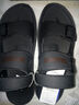 回力男鞋凉鞋男夏季新款休闲透气沙滩鞋男士潮流外穿两用皮凉拖鞋男 黑色22010 42 实拍图