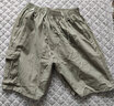 盛行风爸爸装短裤男夏季外穿五分裤中老年人宽松纯棉休闲裤衩中年沙滩裤 浅灰色+土黄色 XL (110斤至130斤) 实拍图