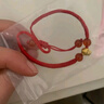 周福生黄金转运珠男福佑生肖蛇本命年红绳手链刻字 生日礼物送女友 单个福佑羊（下单备注手寸或身高体重） A款：红绳4玛瑙 实拍图