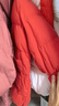 戴维贝拉（DAVE＆BELLA）白鸭绒儿童羽绒服保暖女童上衣冬装圣诞加厚小童外套宝宝衣服 浆果红【现货】 120 cm（建议身高110-120cm） 实拍图