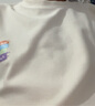 GLM华夫格短袖男款夏季宽松大码重磅白色五分袖简约百搭圆领男士t恤 实拍图