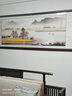 汉傲名家手绘国画客厅装饰画沙发墙画书房挂画水墨山水画风景画办公室 金秋十月 装裱含实木框 219*89cm 实拍图