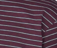 无印良品（MUJI）男式 天竺编织圆领短袖T恤男士打底衫男款 夏季新品AB1MKA4S 酒红色条纹 L (175/100A) 晒单实拍图