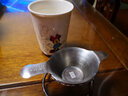 班意不锈钢茶漏套装过滤网茶叶过滤器茶滤功夫茶具配件茶隔滤茶器 清益304茶漏（小号+弹簧架） 实拍图