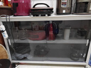 四季沐歌厨房置物架橱柜餐边收纳柜碗柜微波炉烤箱落地置物储物柜用具大全 【钢化玻璃+岩板】白3层120长 实拍图