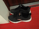 安踏女鞋运动鞋女春冬新款网面跑步鞋软底皮面保暖防水休闲鞋黑色女鞋 （皮面防水防滑鞋）黑/白金 39 (8) 实拍图