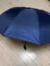 天堂伞大号超大雨伞男女三人双人晴雨两用折叠遮太阳广告伞定制印logo字 双人黑胶 藏青色 磨砂手柄 实拍图